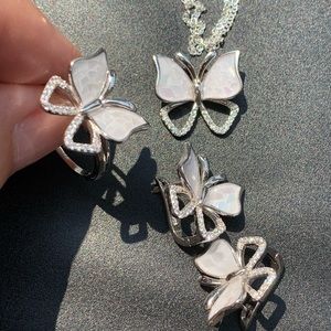 925 Sterling Silver Butterfly Jewellery Set 🦋